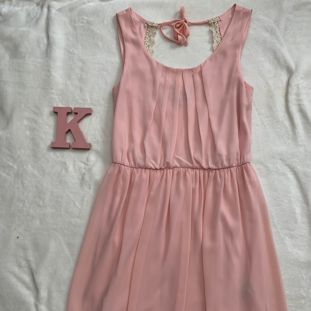 baby Pink Casual Dress
